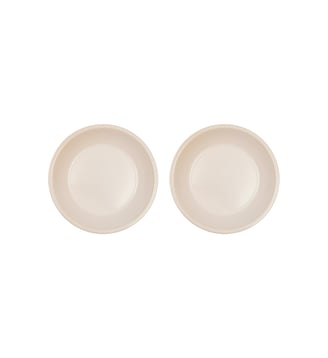 Assiette en terre cuite à décor rond - OYOY - Blanc