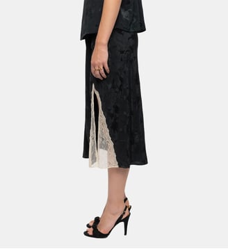 Jupe Jayla 100% Soie - Zadig&Voltaire - Vert gloom