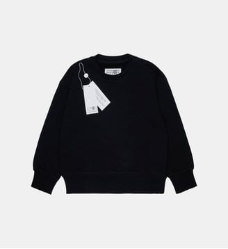 Sweat-shirt à col rond - MM6 Maison Margiela - Noir