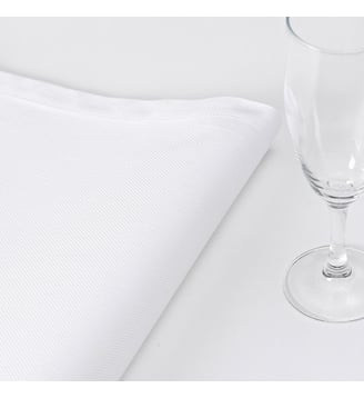 Serviette Offre White Natté - Le Jacquard Francais - Blanc