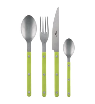 Ménagère 24 pièces, Bistrot Vintage - Sabre - Jaune