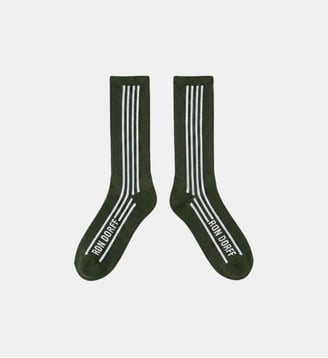 Chaussettes De Sport À Rayures Verticales - Ron Dorff - Vert
