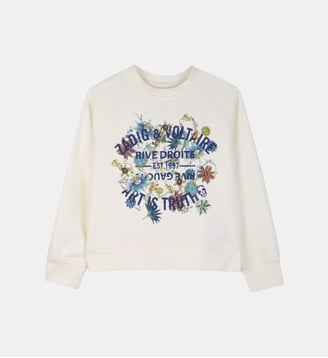 Sweat col rond - Zadig&Voltaire Kids - Crème