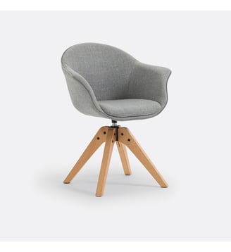 Fauteuil de bureau rotatif - La Redoute Interieurs - Gris