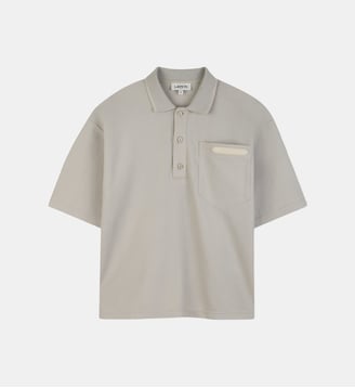 Polo avec broderie - Lanvin Kids - Stone