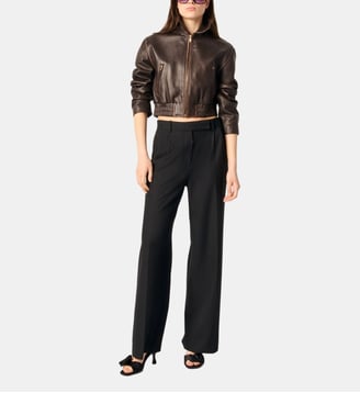 Pantalon évasé - Maje - Noir