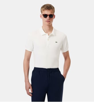 Polo regular fit coton Pima - Lacoste - Blanc