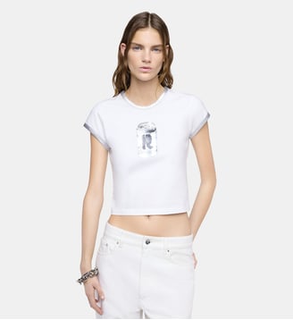 T-shirt Ohmori x Rabanne imprimé canette en coton Rabanne