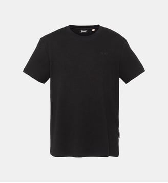 T-shirt maille effet gaufré - Schott - Noir