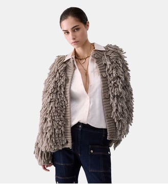 Veste douce en maille - Liu Jo - Beige