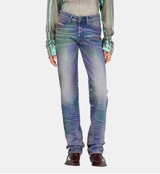 Regular Jeans Regular Waist D-Lie - Diesel - Polychrome et bleu