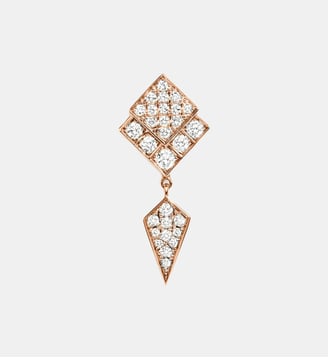 Boucle d'oreille Stairway Diamants et Or Rose - Statement - Or rose