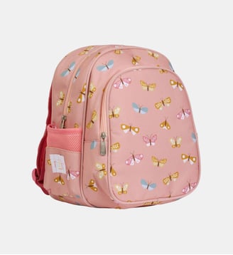 Sac à dos avec poche isotherme Papillons - A Little Lovely Company - Rose