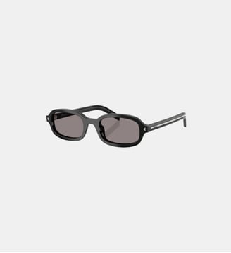 Lunettes de soleil Ovale PR D06S - Prada - Noir