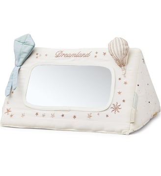 Miroir d'éveil bébé en tissu - CAMCAM COPENHAGEN - Blanc