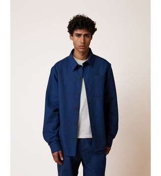 Sur-chemise en toile - Faguo - Bleu foncé