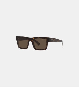 Lunettes de soleil Rectangulaire PR 19WS - Prada - Marron