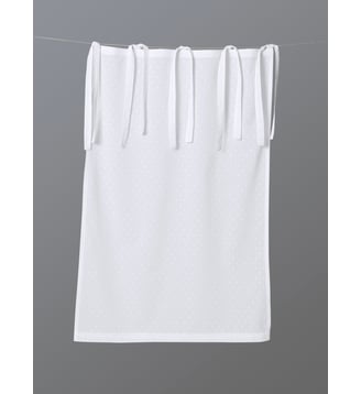 Brise-bise coton plumetis - Cyrillus - Blanc clair uni