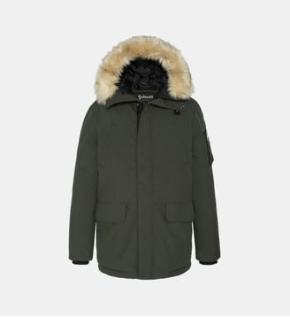 Parka d'hiver à capuche - Schott - Kaki