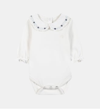 Body - Nuage coton col volanté fleurs es - Tartine Et Chocolat - Bleu