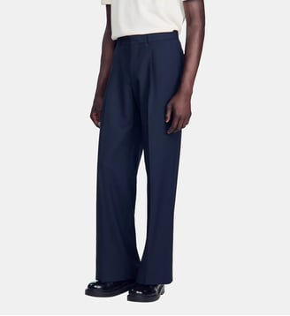 Pantalon de costume en laine - Sandro - Midnight blue