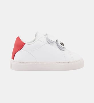 Baskets Enfant En Cuir Mini Edith Amour - Bons Baisers - Blanc