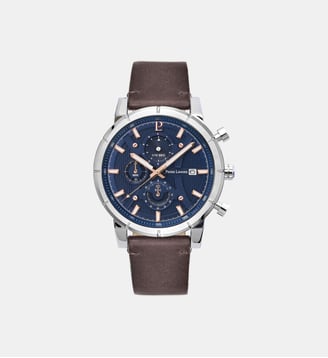 Montre Criterium Bleu foncé 223G164 - Pierre Lannier - Argenté