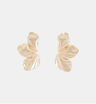 Boucles d'oreilles clips - demi fleurs dorées - Balaboosté - Doré