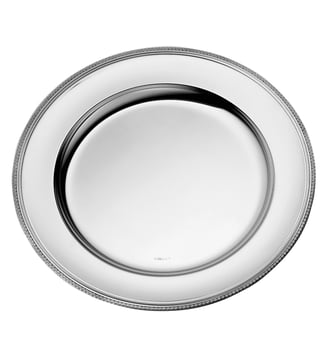 Plat rond en métal argenté - MALMAISON - Christofle - Argent