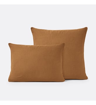 Taie d'oreiller unie gaze de coton La Redoute Interieurs