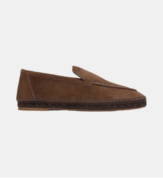 Espadrille mocassin en cuir NEALS - Castaner - Chocolat