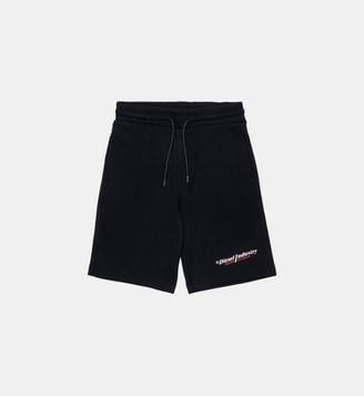 Short en molleton avec logo - Diesel Kids - Noir