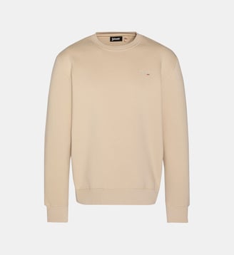 Sweatshirt ras du cou - Schott - Beige clair