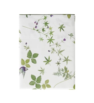 Drap plat imprimé en satin de coton bio, ENVOLEE Alexandre Turpault