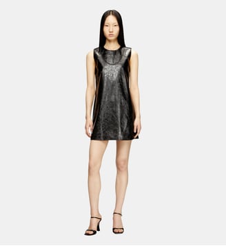 Robe courte enduite avec Oval D embossé Diesel