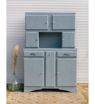 Vaisselier Mado en bois Maximilien N°397- Produit chiné - Debongout - Bleu clair