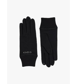 gants Max en laine - Agnès b. - Noir