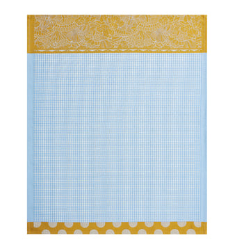 Essuie-mains Salade d'été 100% coton - Le Jacquard Francais - Bleu bleuet