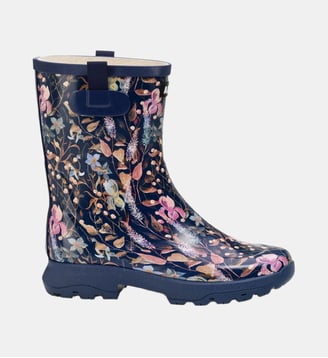 Bottines de pluie ALYA PRINT - Aigle - Bleu marine