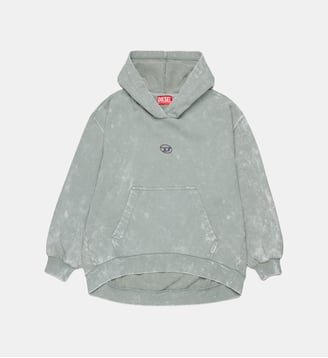 Sweat à capuche avec logo - Diesel Kids - Argent