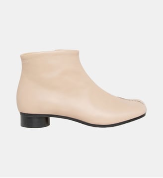 Bottes basses en cuir à talons - MM6 Maison Margiela - Nude
