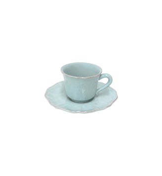Tasse à Café et Soucoupe Impressions - Costa Nova - Robin's egg blue