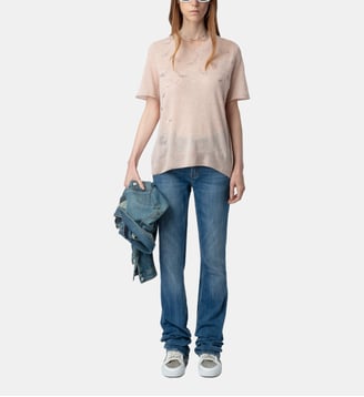 Pull Ida 100% Cachemire - Zadig&Voltaire - Rose sweet