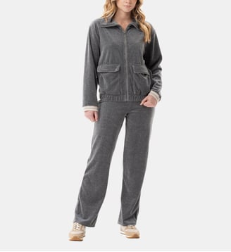 Ensemble homewear zippé en velours COUNTRY 126 Lingerie Le Chat
