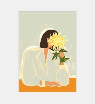 Poster   The Crysanthemum - Arty Guava - Poster & Frame - Multicolore