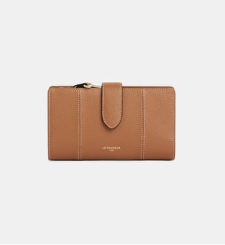 Portefeuille 4 volets Juliette en cuir grainé - Le Tanneur - Marron tan