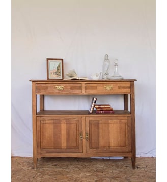Buffet desserte en bois Gilbert N°776- Produit chiné - Debongout - Bois clair
