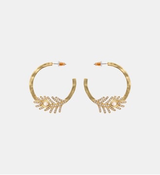 Boucles d'oreilles créoles CARMELLE - Hipanema - Blanc