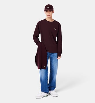 T-shirt manches longues imprimé Lacoste