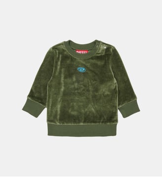 Sweat-shirt col rond avec logo - Diesel Kids - Kaki
